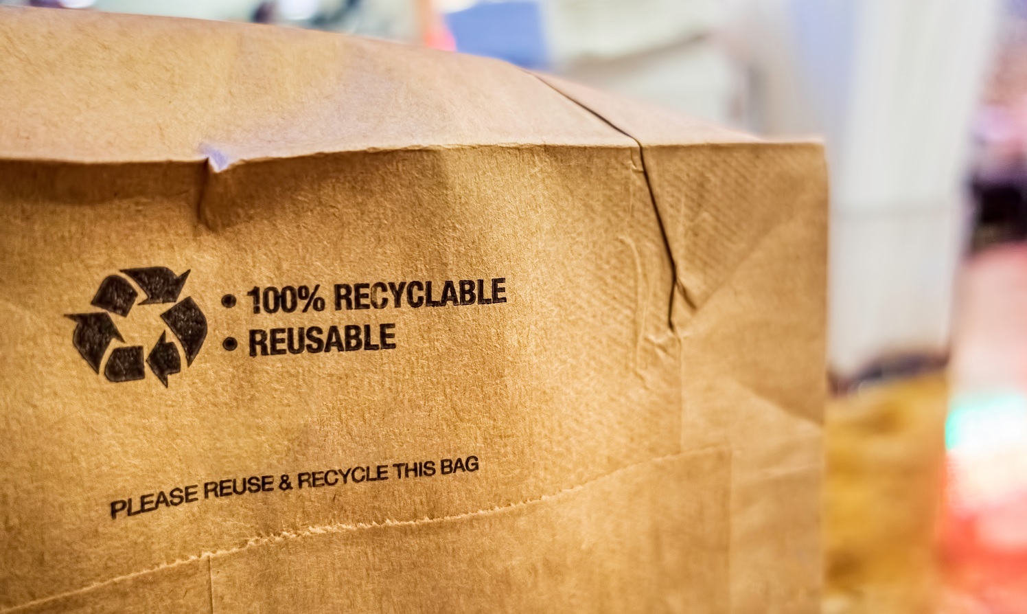 Bild einer recycelbaren und umweltfreundlichen Verpackung